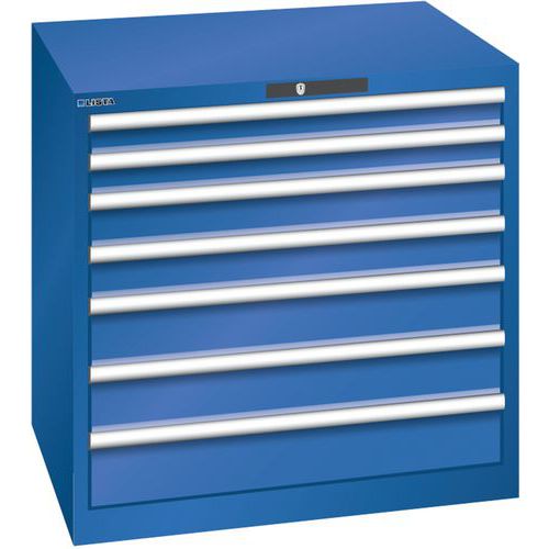 Armoire Bleu Sécu. 870x725x850 Avec 7 Tir. 75kg _ 78.690.100