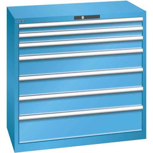 Armoire Bleu Clair 1023x572x1000 Avec 7 Tir. 75kg