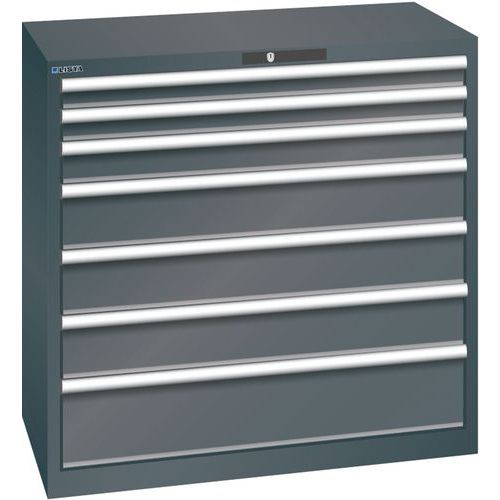 Armoire Noir 1023x572x1000 Avec 7 Tir. 75kg _ 78.758.060