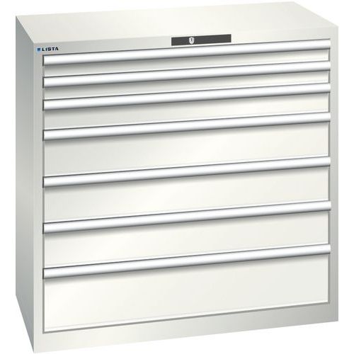 Armoire Blanc Gris 1023x572x1000 Avec 7 Tir. 75kg