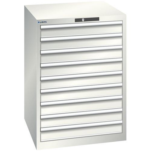 Armoire Blanc Gris 717x725x1000 Avec 9 Tir. 75kg