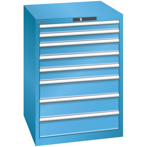 Armoire Bleu Clair 717x725x1000 Avec 8 Tir. 200kg