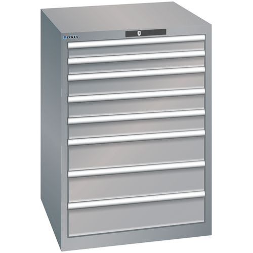 Armoire Gris Pigeon 717x725x1000 Avec 8 Tir. 200kg