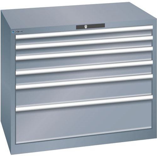 Armoires à Tiroirs Gris 1023x725x850 Avec 6 Tiroirs 75kg