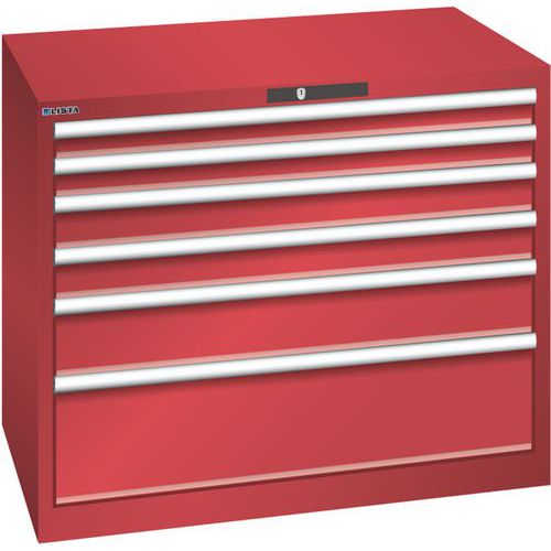 Armoire Rouge 1023x725x850 Avec 6 Tir. 75kg _ 78.800.070