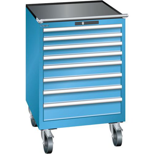 Armoire Bleu Clair 717x725x1112 Avec 8 Tir. 75kg