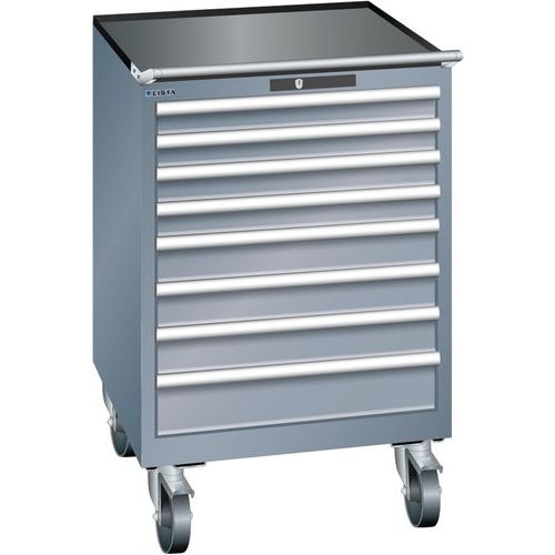 Armoires à Tiroirs Gris 717x725x1112 Avec 8 Tiroirs 75kg