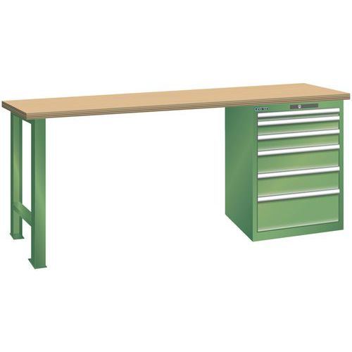 Ã‰tablis Vert 1500x750x890 Cap. 1500kg Et 6 Tir. 75kg