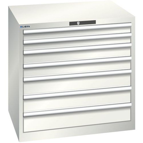 Armoire Blanc Gris 870x725x850 Avec 7 Tir. 200kg