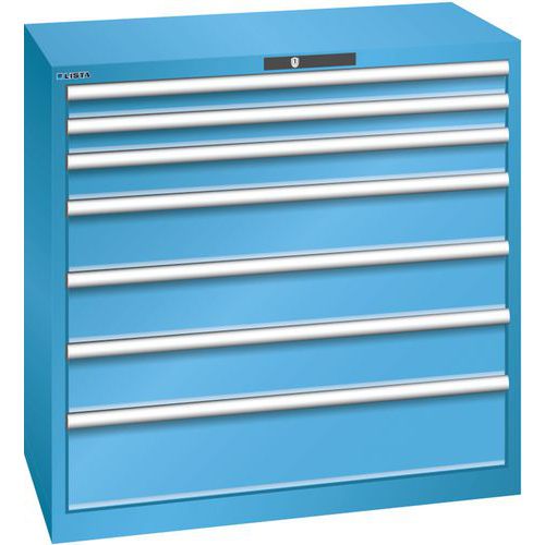 Armoire Bleu Clair 1023x572x1000 Avec 7 Tir. 200kg