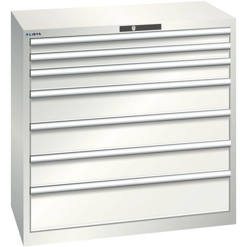 Armoire Blanc Gris 1023x572x1000 Avec 7 Tir. 200kg