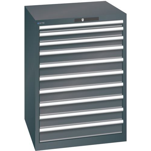 Armoire Noir 717x725x1000 Avec 10 Tir. 75kg _ 14.413.060