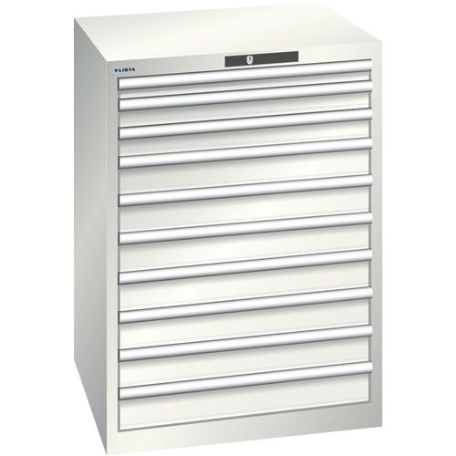 Armoire Blanc Gris 717x725x1000 Avec 10 Tir. 75kg