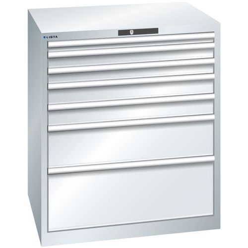 Armoire Gris Clair 870x725x1000 Avec 7 Tir. 75kg