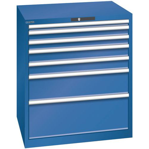 Armoire Bleu Gent. 870x725x1000 Avec 7 Tir. 75kg