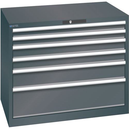 Armoire Noir 1023x725x850 Avec 6 Tir. 200kg _ 78.802.060