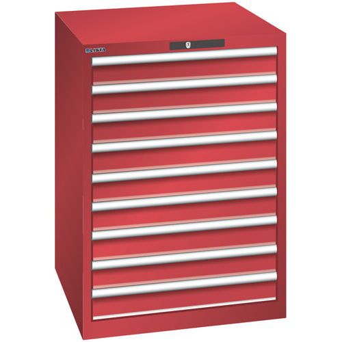 Armoire Rouge 717x725x1000 Avec 9 Tir. 200kg _ 78.650.070