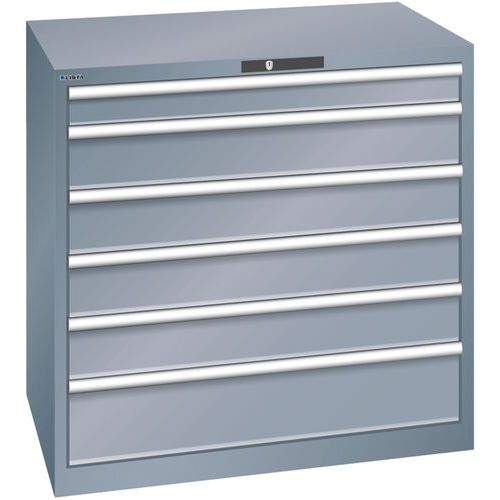 Armoire Gris 1023x725x1000 Avec 6 Tiroirs 75kg _ 78.291.050