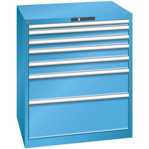 Armoire Bleu Clair 870x725x1000 Avec 7 Tir. 200kg
