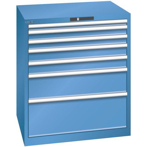 Armoire Bleu Cap. 870x725x1000 Avec 7 Tir. 200kg