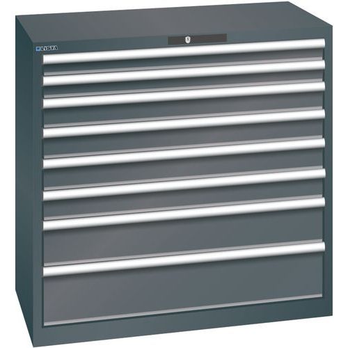 Armoire Noir 1023x572x1000 Avec 8 Tir. 200kg _ 78.764.060