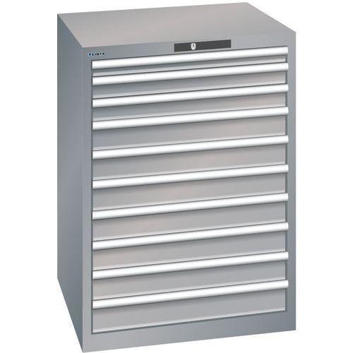 Armoire Gris Pigeon 717x725x1000 Avec 10 Tir. 200kg