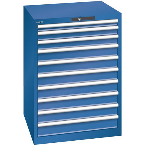 Armoire Bleu Gent. 717x725x1000 Avec 10 Tiroirs 200kg