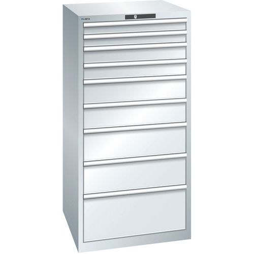 Armoire Gris Clair 717x725x1450 Avec 9 Tir. 75kg