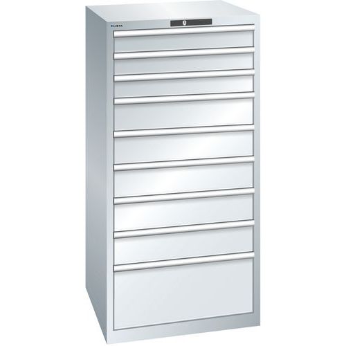 Armoire Gris Clair 717x725x1450 Avec 9 Tir. 75kg