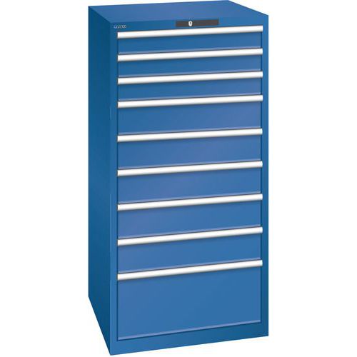 Armoire Bleu Gent. 717x725x1450 Avec 9 Tir. 75kg