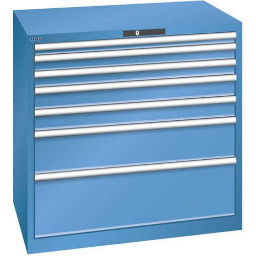 Armoire Bleu Cap. 1023x725x1000 Avec 7 Tir. 75kg