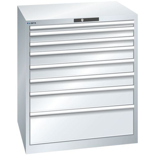 Armoire Gris Clair 870x725x1000 Avec 8 Tir. 200kg