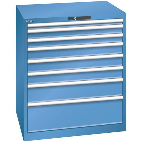 Armoire Bleu Cap. 870x725x1000 Avec 8 Tir. 200kg