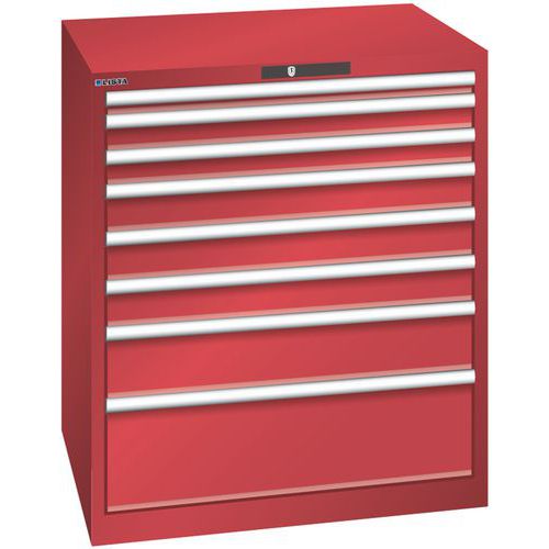 Armoire Rouge 870x725x1000 Avec 8 Tir. 200kg _ 78.700.070