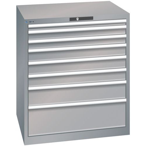 Armoire Gris Pigeon 870x725x1000 Avec 8 Tir. 200kg