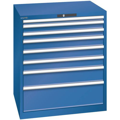 Armoire Bleu Gent. 870x725x1000 Avec 8 Tiroirs 200kg