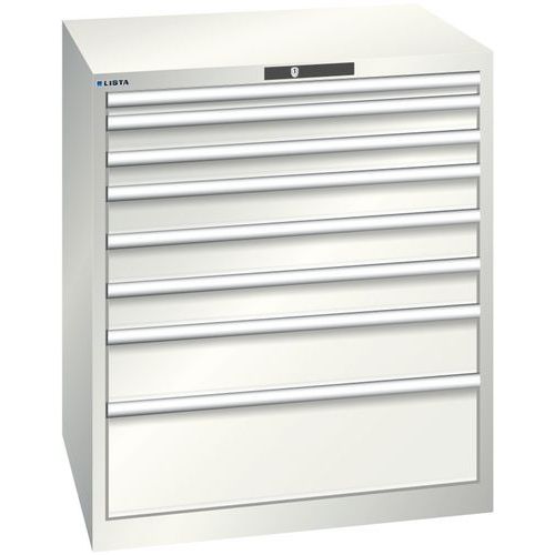 Armoire Blanc Gris 870x725x1000 Avec 8 Tir. 200kg