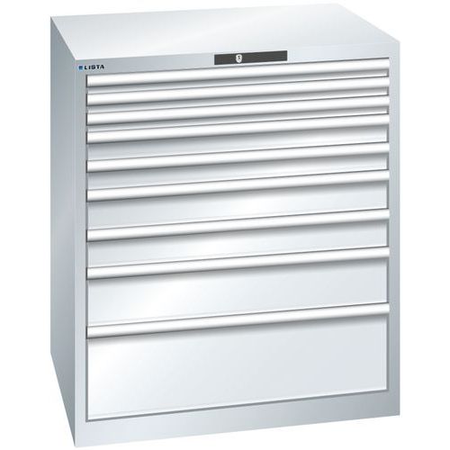 Armoire Gris Clair 870x725x1000 Avec 9 Tir. 75kg