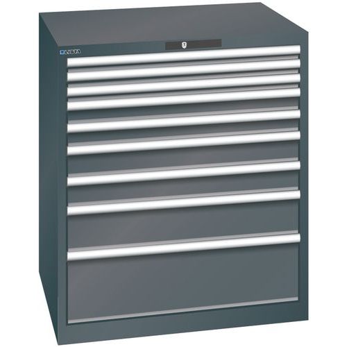 Armoire Noir 870x725x1000 Avec 9 Tir. 75kg _ 78.702.060