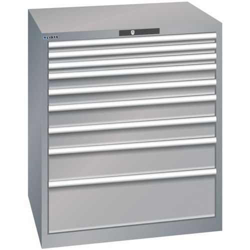 Armoire Gris Pigeon 870x725x1000 Avec 9 Tir. 75kg