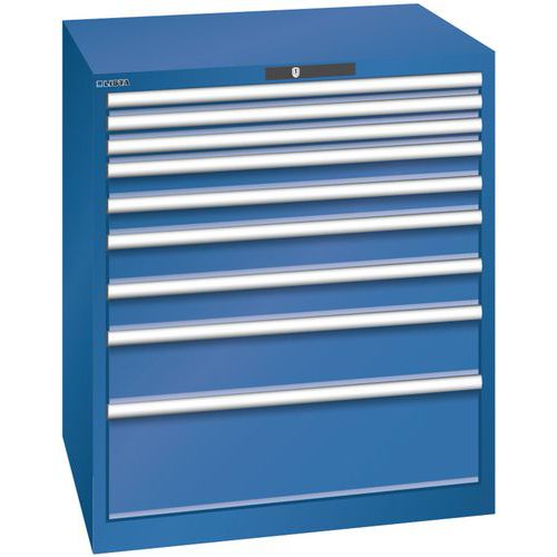 Armoire Bleu Gent. 870x725x1000 Avec 9 Tir. 75kg