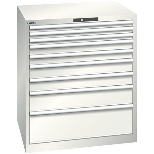 Armoire Blanc Gris 870x725x1000 Avec 9 Tir. 75kg