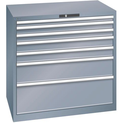 Armoire Gris 1023x725x1000 Avec 7 Tiroirs 75kg _ 14.516.050