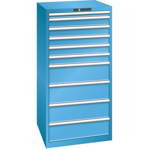 Armoire Bleu Clair 717x725x1450 Avec 10 Tir. 75kg