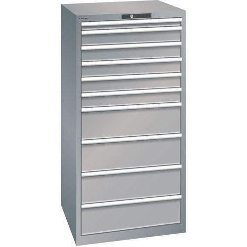 Armoire Gris Pigeon 717x725x1450 Avec 10 Tir. 75kg