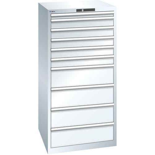 Armoire Blanc Pur 717x725x1450 Avec 10 Tir. 75kg