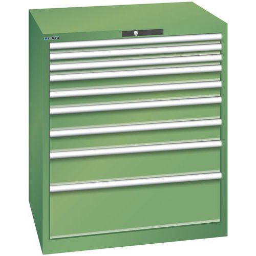 Armoire Vert 870x725x1000 Avec 9 Tir. 200kg _ 78.704.030