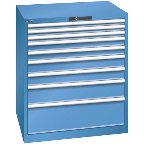 Armoire Bleu Cap. 870x725x1000 Avec 9 Tir. 200kg