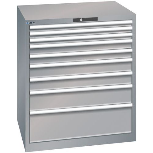 Armoire Gris Pigeon 870x725x1000 Avec 9 Tir. 200kg