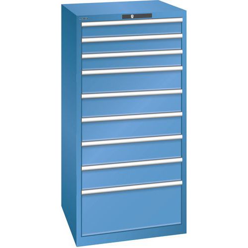 Armoire Bleu Cap. 717x725x1450 Avec 9 Tir. 200kg
